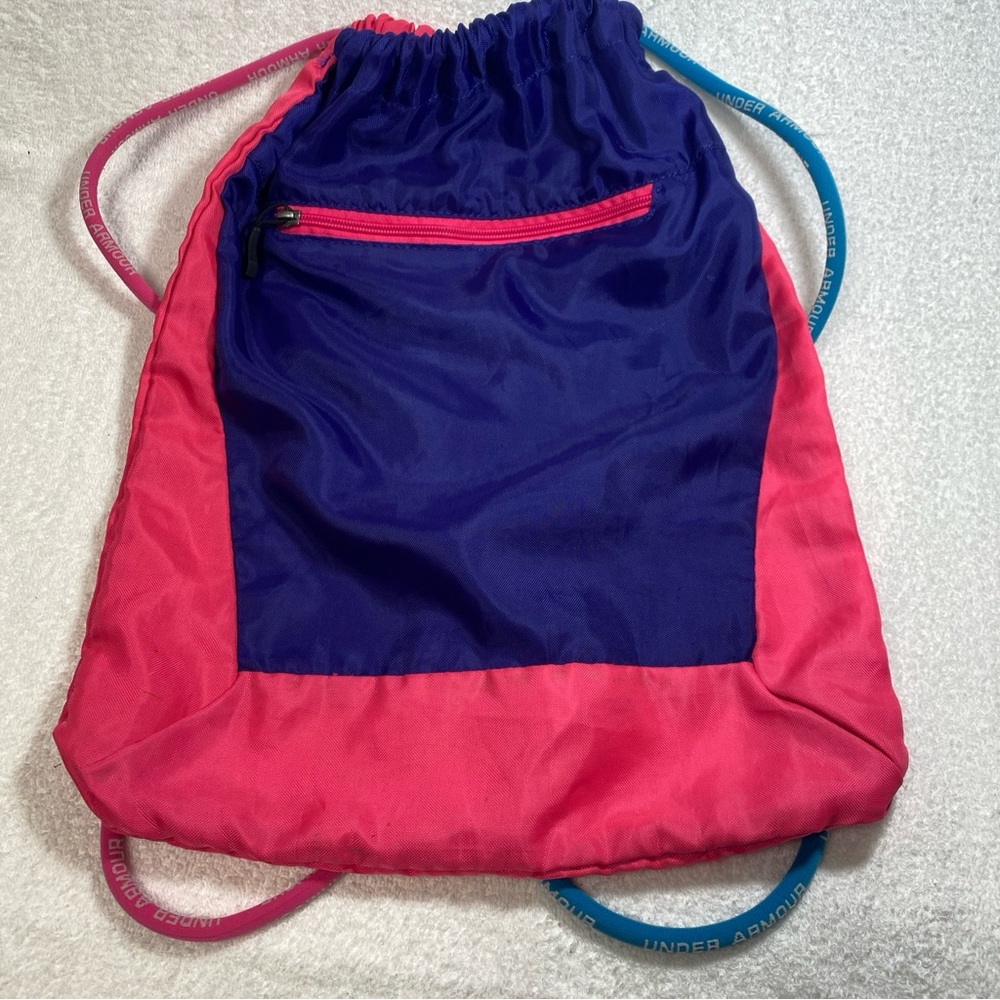 Under Armour Pink Drawstring Bag Workout Protect This House Amour